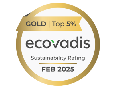 Gold Rating by EcoVadis
